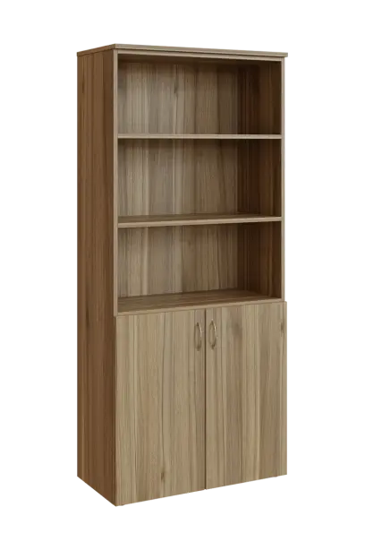 N 5 - 8DN3 kancelářská skříň, 2-dveřová/nika, 1800x800x400, ořech světlý